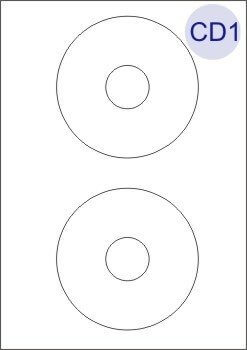 CD/DVD Labels 2 Per Page Inc. Spine