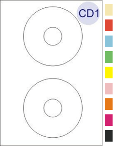CD/DVD Labels 2 Per Page Inc. Spine