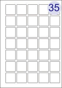 35 Up on A4 Sheets 37x37