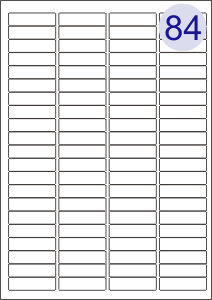 84 Up Labels Sheets (Round Corners)