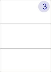 3 Up Label Sheets (Square Corners)