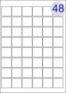 48 Up on A4 Sheet 27x27