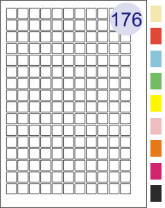 176 Up on A4 Sheet 12x12