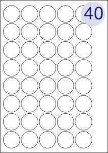 40 Labels Per Page