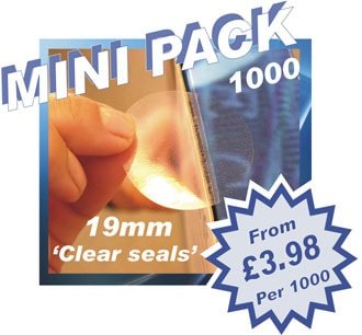 19mm Permanent Adhesive. 1000/roll