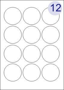 12 Labels Per Page