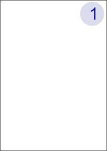 1 Up Label Sheets (Square Corners)