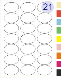 21 Labels Per Page