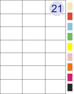 3 across x 7 down