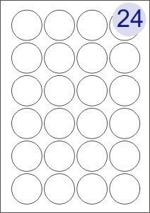 24 Labels Per Page