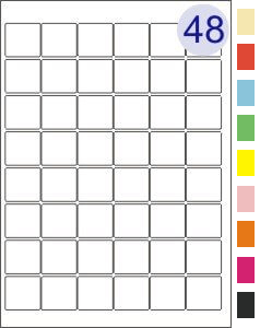 48 Up on A4 Sheet 27x27