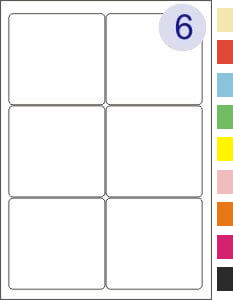 6 Up on A4 Sheet 80x80