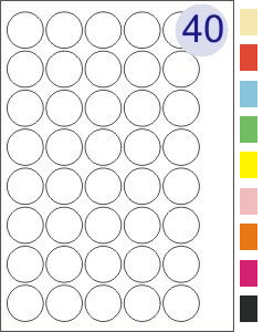 40 Labels Per Page