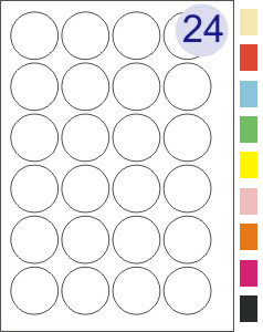 24 Labels Per Page