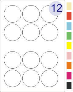 12 Labels Per Page