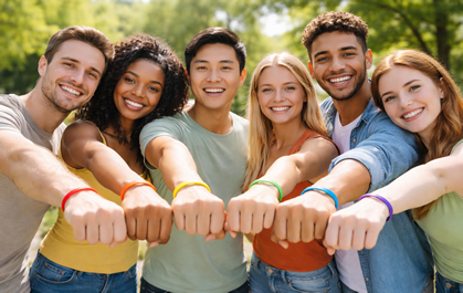 Tyvek durable coloured wristbands