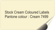 Cream Coloured Stickers