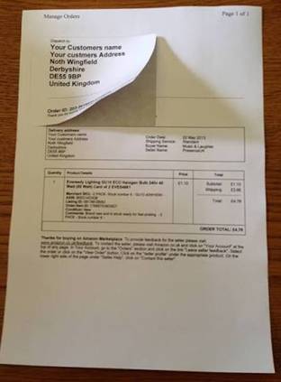 mail order forms