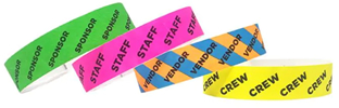 coloured wristband