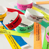 adhesive coloured wristbands