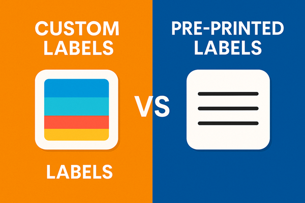 Custom Labels vs Pre-Printed Labels: Which Is Better for Your Business?