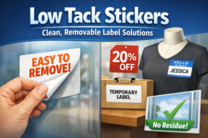 Low Tack Stickers: Practical Uses Without the Mess
