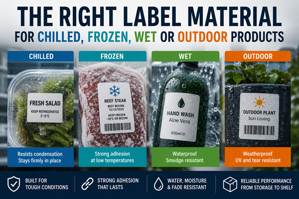 What Label Material do you Need for Chilled, Frozen, Wet or Outdoor Products?